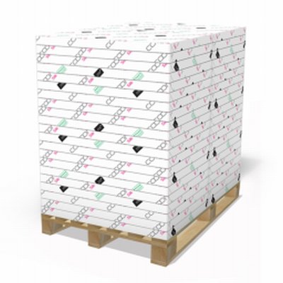 Cocoon Silk pallet block - Papel estucado reciclado semimate