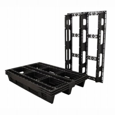 Palet de Plástico Reciclado Perforado Súperligero 586510 - Palets de Plástico