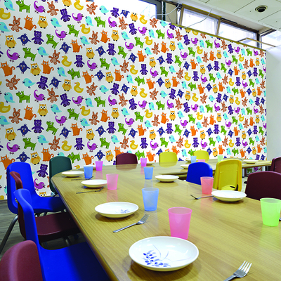 Coala WallDesign NW Smooth Matt - Vinilo textil para decoración de paredes - Ejemplo de aplicación