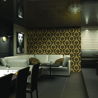 Coala WallDesign NW UV/LX - Soporte sintético textil para decoración de paredes - Ejemplo de aplicación