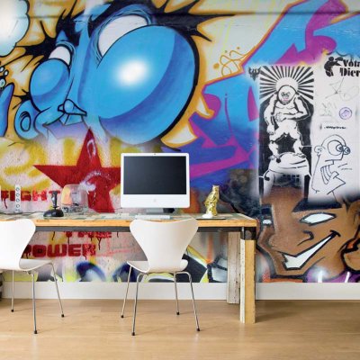 Coala WallDesign NW UV/LX - Soporte sintético textil para decoración de paredes - Ejemplo de aplicación