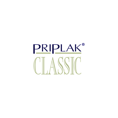Priplak Classic - Soporte de polipropileno compacto Blanco - Logo