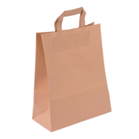 Bolsas de papel kraft con asa plana