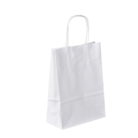 Bolsas de Papel Kraft Blancas con Asa Retorcida