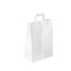Bolsas de Papel Kraft Blancas con Asa Plana - Bolsas de Papel