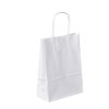 Bolsas de Papel Kraft Blancas con Asa Retorcida - Bolsas de Papel